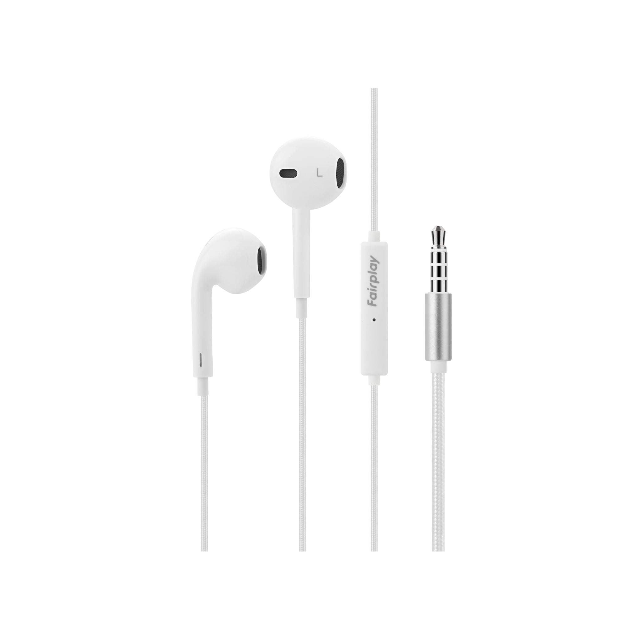 FAIRPLAY nappikuulokkeet, 3,5mm -liitin