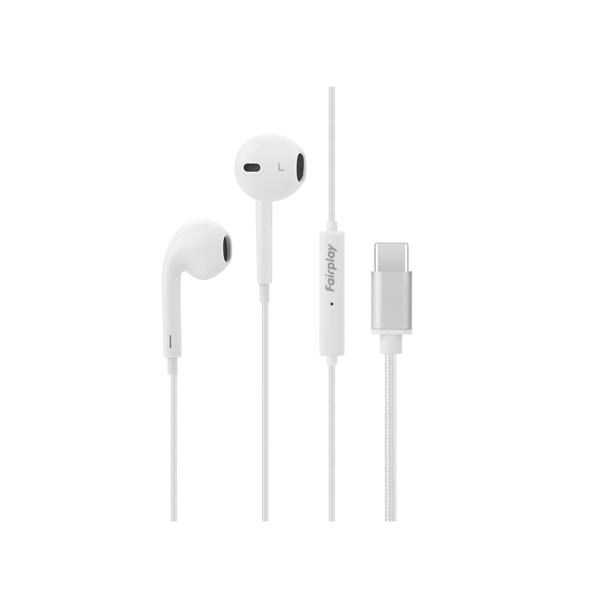 FAIRPLAY nappikuulokkeet, USB-C -liitin