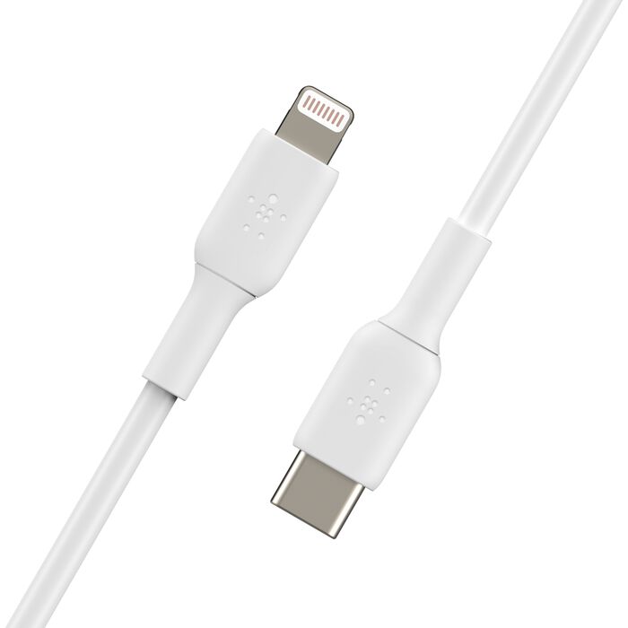 Belkin USB-C - Lightning -kaapeli, 1m, valkoinen