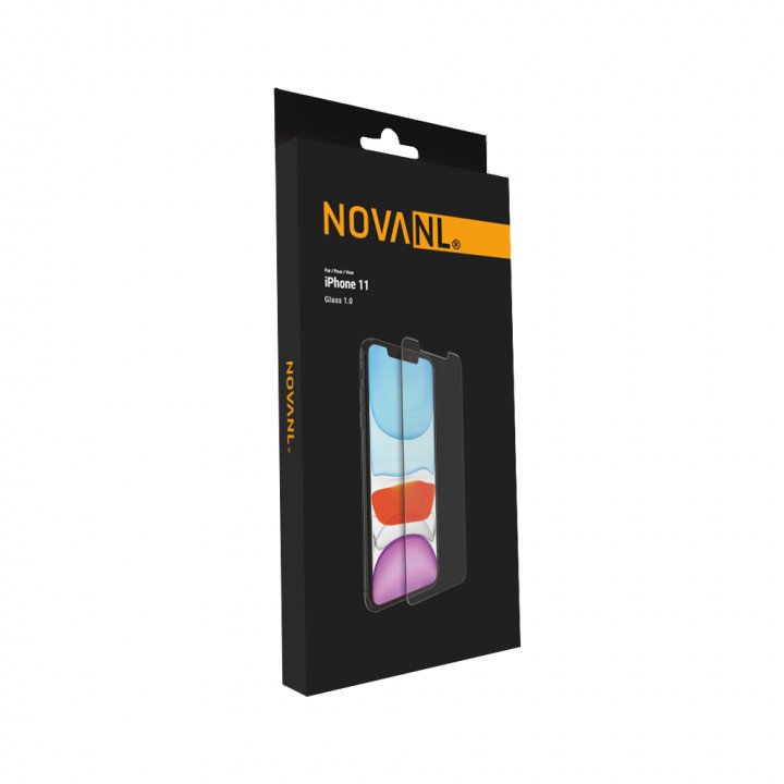 NOVANL GlassProtector -panssarilasi, iPhone XR/11, kuoriyhteensopiva