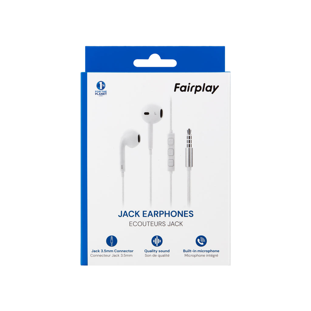 FAIRPLAY nappikuulokkeet, 3,5mm -liitin