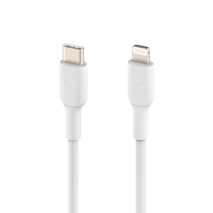 Belkin USB-C - Lightning -kaapeli, 1m, valkoinen
