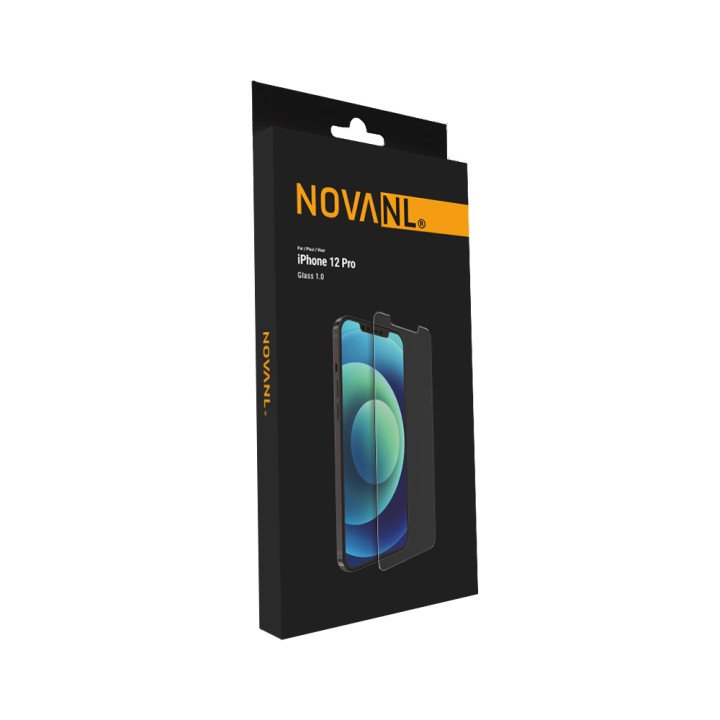 NOVANL GlassProtector -panssarilasi, iPhone 12/12 Pro, kuoriyhteensopiva