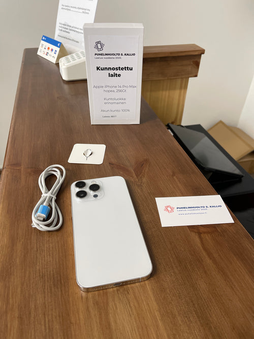 Apple iPhone 14 Pro Max, 256Gt, hopea, erinomainen