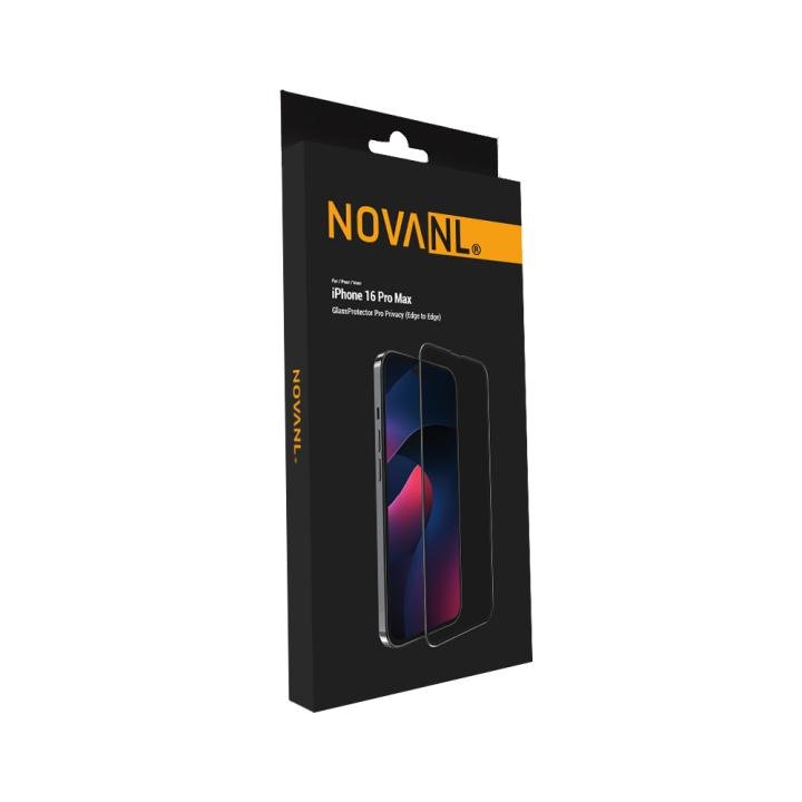NOVANL GlassProtector Pro -panssarilasi, yksityisyyssuoja, koko näytön, iPhone 16 Pro Max
