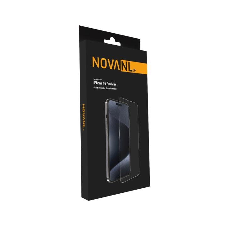 NOVANL GlassProtector -panssarilasi, iPhone 16 Pro Max/17 Pro Max, kuoriyhteensopiva